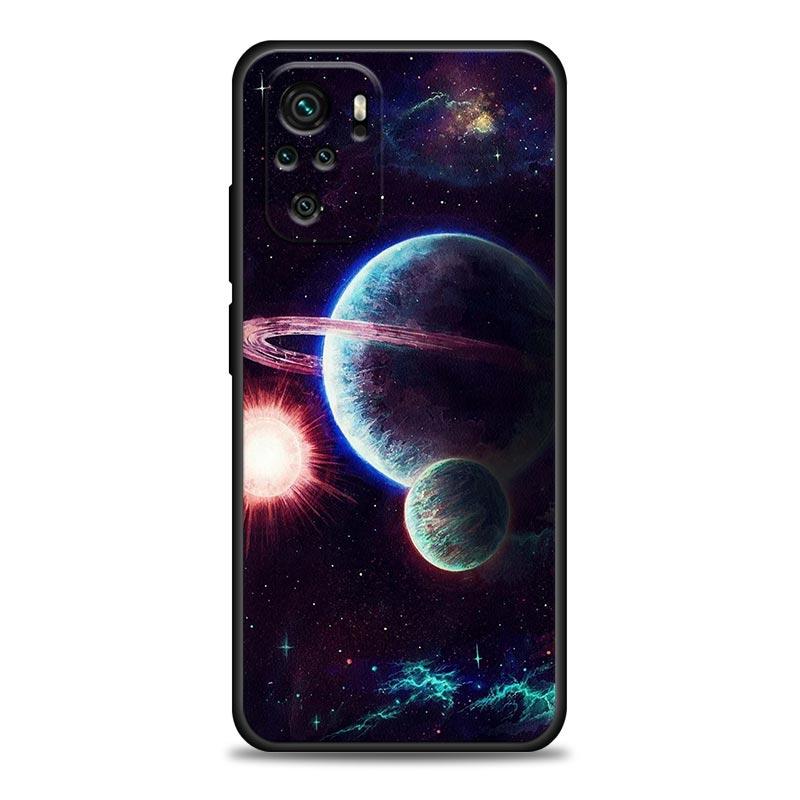 Himmel Weltraum Planet Mond Sterne Handyhülle Für Xiaomi Redmi Note 11 10 9 8 Pro 9S 8A 10S 11S Weiche Hülle Für Redmi Note 8Pro 10Pro