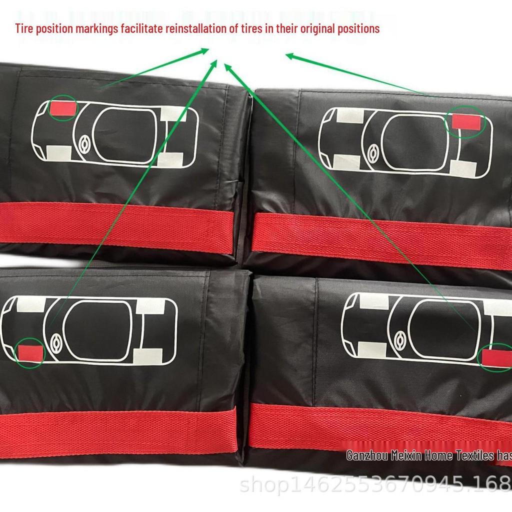 Tříbarevná sada krytů na pneumatiky (4 ks)