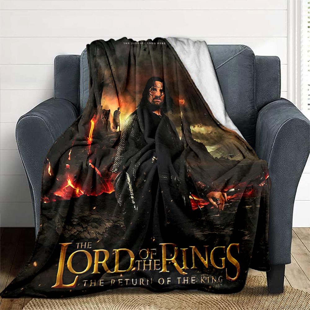 1pc Journey Ends Here Return Of The King Flannel Blanket - Soft Warm Throw for Home, Office, TravelL1347