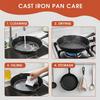 Premium  Cast Iron Skillet  - Non-Stick Skillet with Drip Spout, Perfect for Holiday Cooking, RV Use, And Campfire Meals