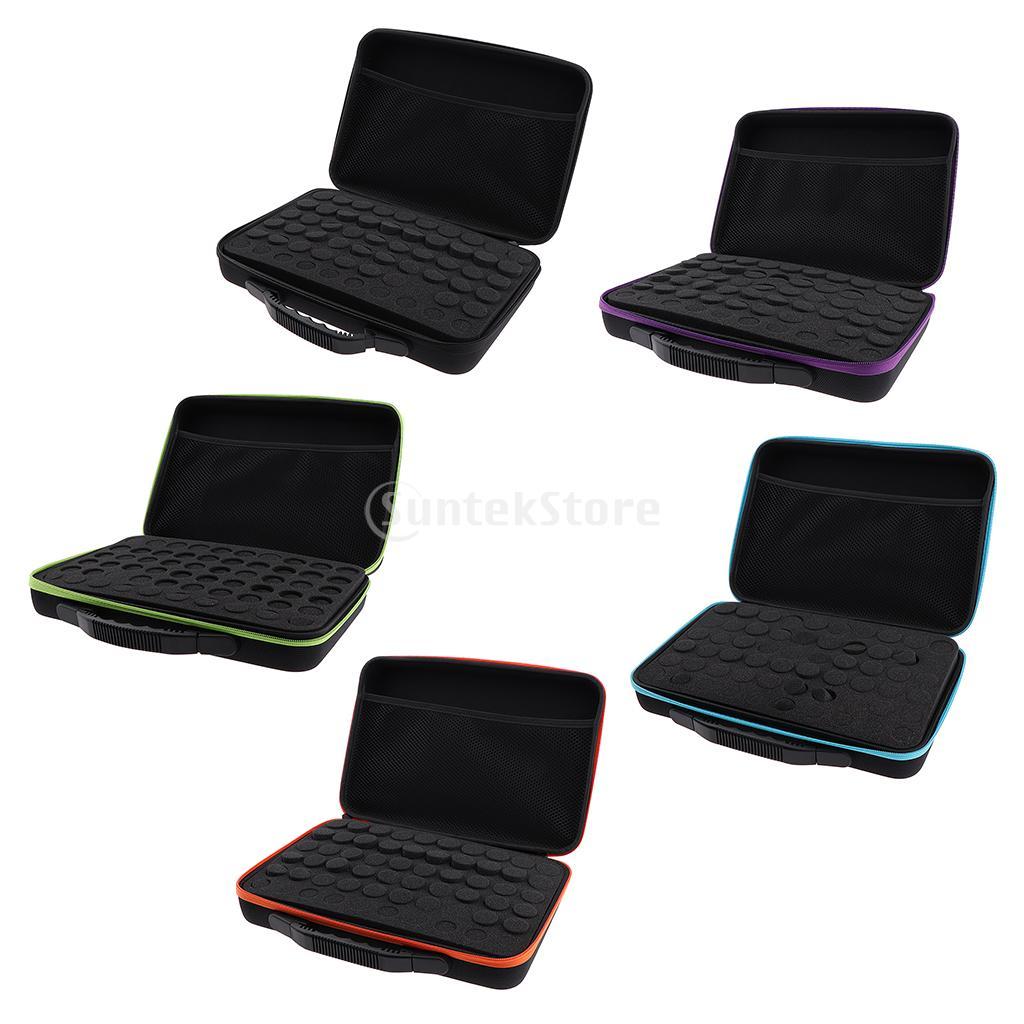 60 Bottles Essential Oil Carrying Case Portable Makeup Bag Storage Container