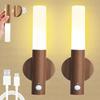 Smart Motion Sensor Night Light LED Rechargeable Magnetic Wall Lamp Portable for Hallway Bedroom Stairs Bathroom Cabinets Decor