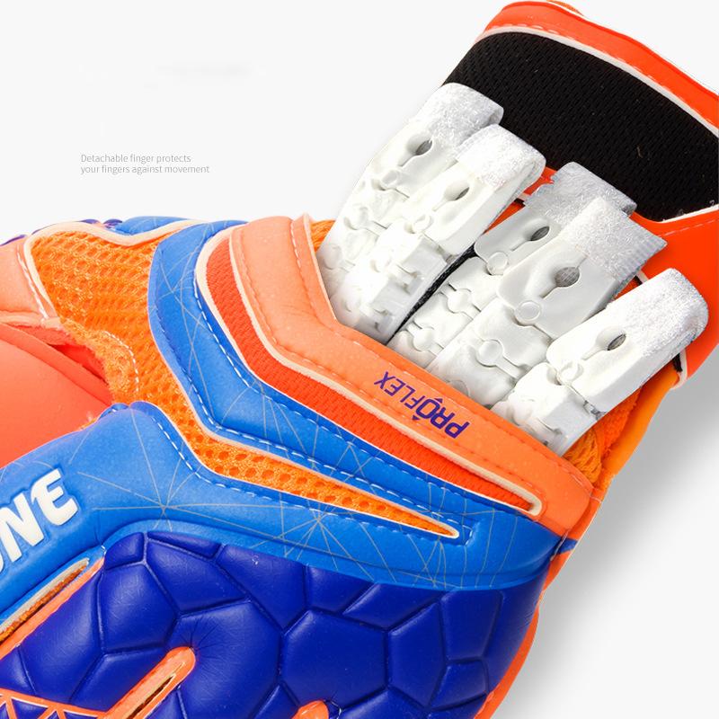 Men Professional Soccer Goalkeeper Gloves Finger Protection Goal Thickened Latex Football Gloves for futbol futebol Goalkeeper