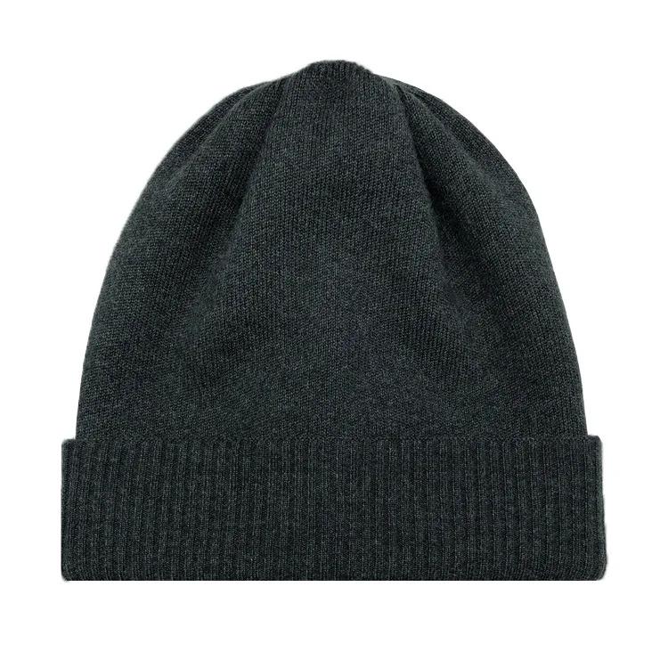 Winter Rolled Edges Beanies Hats For Women Men Casual Warm Knitted Hat Unisex Soft Bonnet Skullies Hip-Hop Caps Female Ski Cap