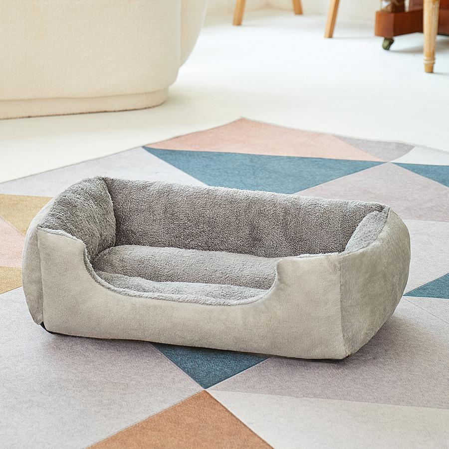 

Универсальное гнездо для кошек и собак, прямоугольное гнездо для кошек, большая вместительная многоразмерная плюшевая кровать, теплый моющийся плюш S(50*40cm)