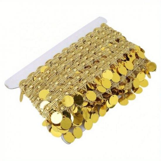 10 Yards DIY 3cm Sequin Tassel Trim Fringe Ribbon Trimming Sewing Craft Decor