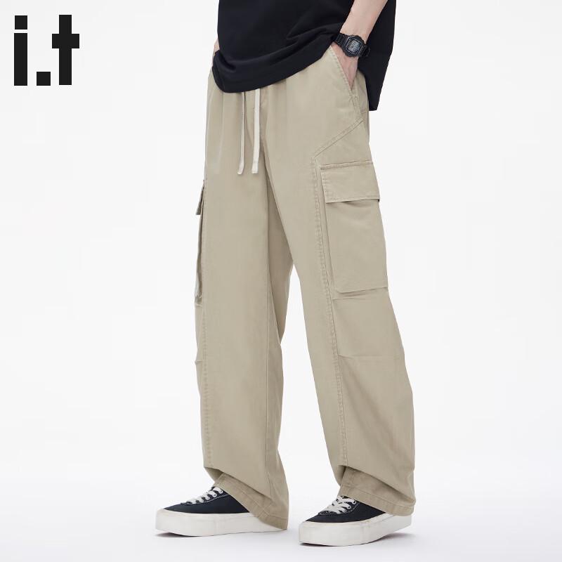 

CHOCOOLATEit Men s Straight-Leg Loose-Fit Cotton Cargo Pants L