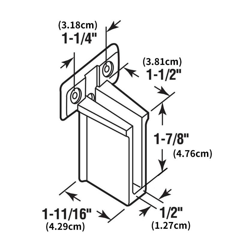 Pack of 6 Sturdy Plastic Wall Mount Brackets for Wire Shelving Systems With 12 Screws Secure Storage Shelf Support