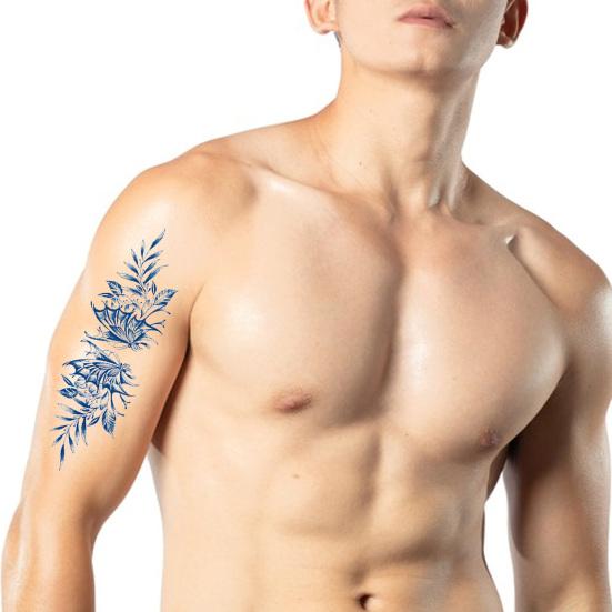 Yousheng Juice Tattoo Sticker Detachable Vivid Clear Image Waterproof Temporary Body Art Semi-Permanent Sexy Herbal Tattoo Decal Unisex  Use