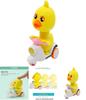 Popular Press Duck Toy Car Animal Shaped Plastic Material Inertial Forward Cartoon Toy