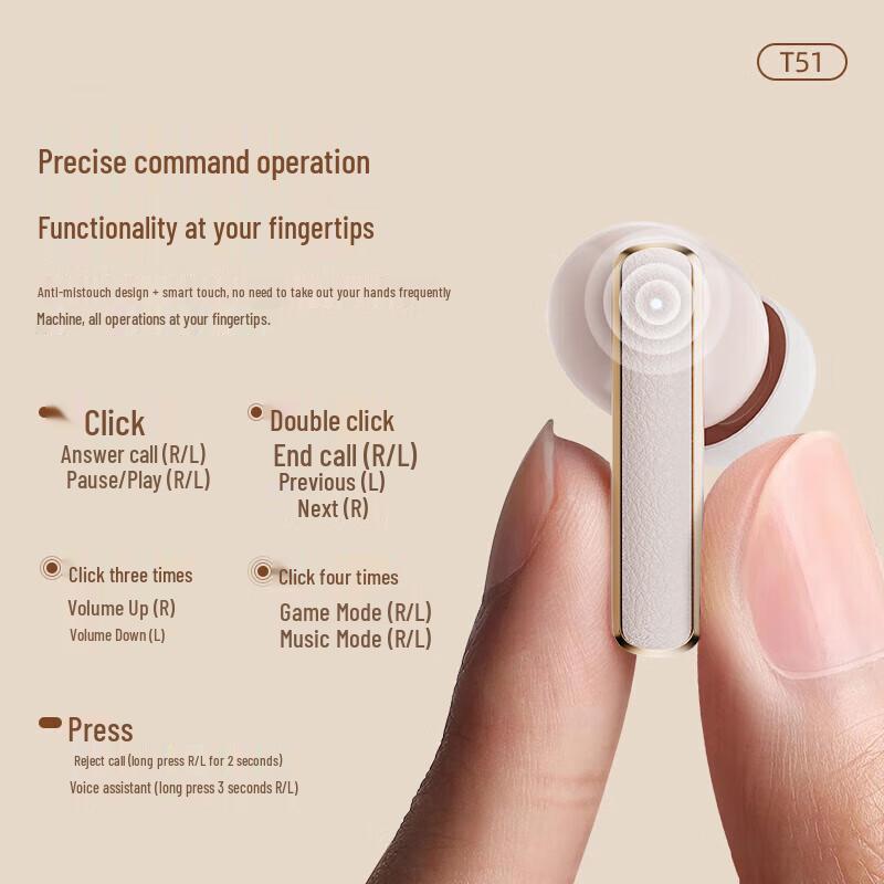 Newmine T51 Bluetooth Wireless Earbuds