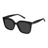 Gentle Monster Logo Detail Vierkante Zonnebril Unisex Zonnebril Zwart G9MU8P249CLF