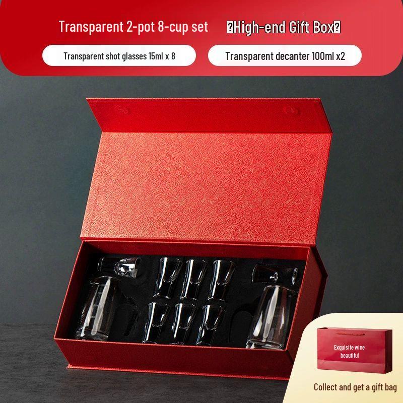 Xuankunpai Chinese Baijiu Glass Decanter & Cup Set