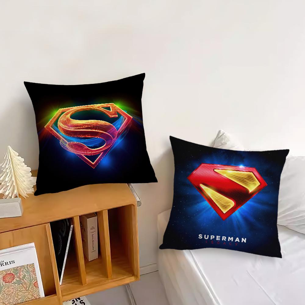 Hot Film S-Superman-s Cool Cushion Cover Living Room Headboard Bedroom Office Cushion Cushion Sofa Nap Time Pillow Case