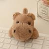 Q cute capybara refrigerator sticker doll crayfish frog palm treasure doll plush toy magnet small animal home