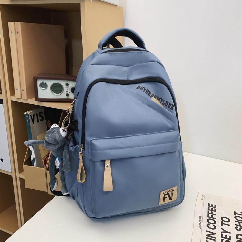 Cool School Bag Male College Student Light Leisure Travel Backpack Female High School Student Simple College Style Computer Backpack