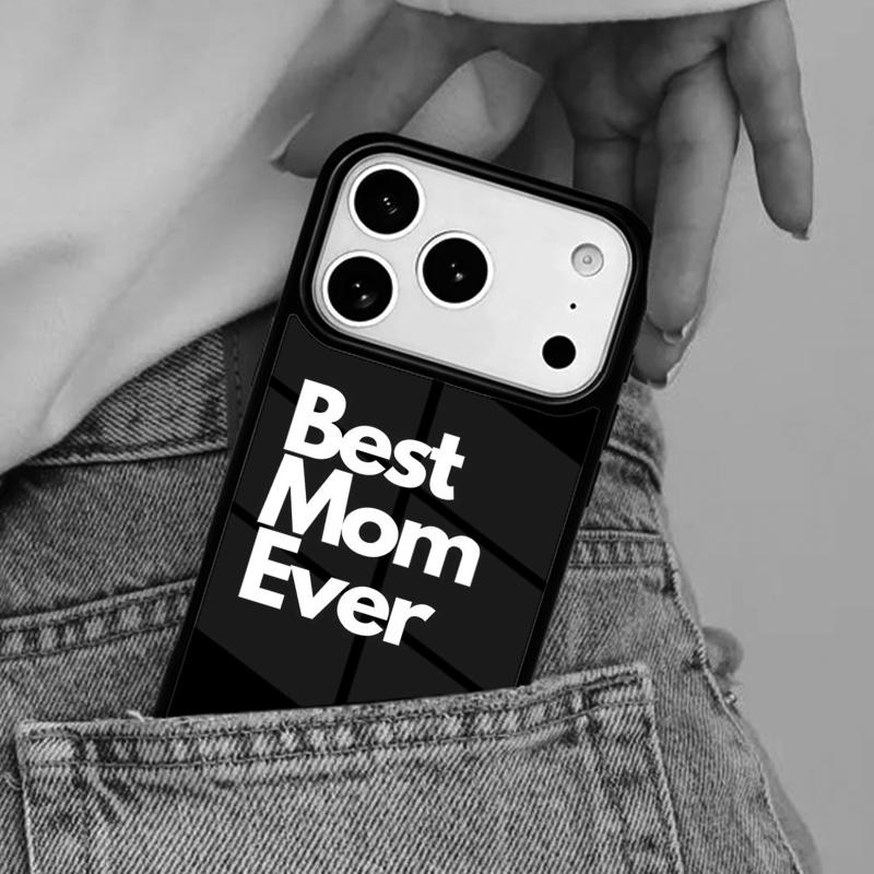 Best Mom Ever Quotes Phone Case for iPhone 16e 15 14 13 12 17 Pro Max Plus Air 17pro Cover Coque