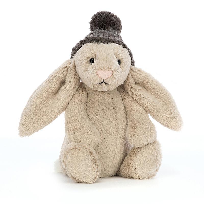 

JELLYCAT Bonnie Rabbit Series Animal Shy Warm Rabbit Beige Soothing Doll Plush Doll 18cm High Box Not Included