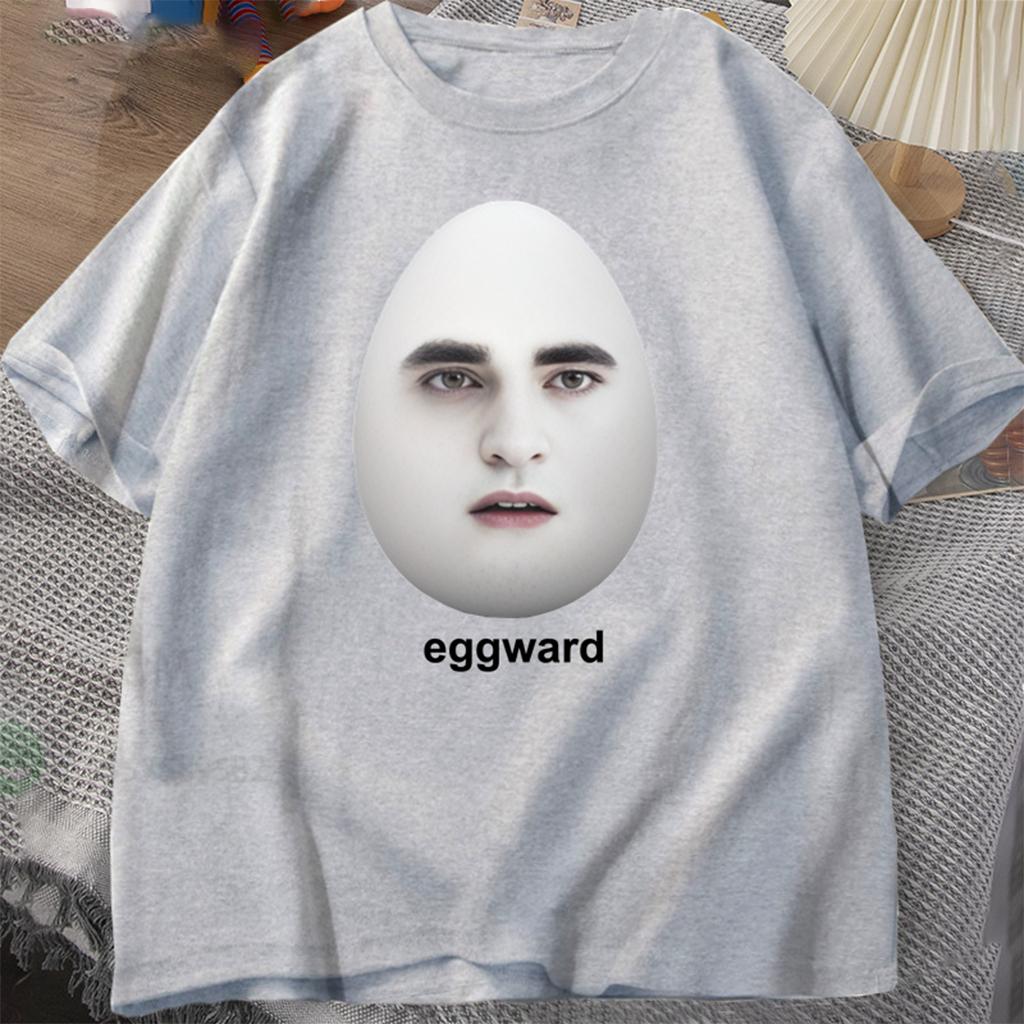 Twilight Eggward Meme T-Shirts Men Edward Cullen Parody Humor Graphic T shirt Casual Cotton Short Sleeve printed Tshirt Tops Tee