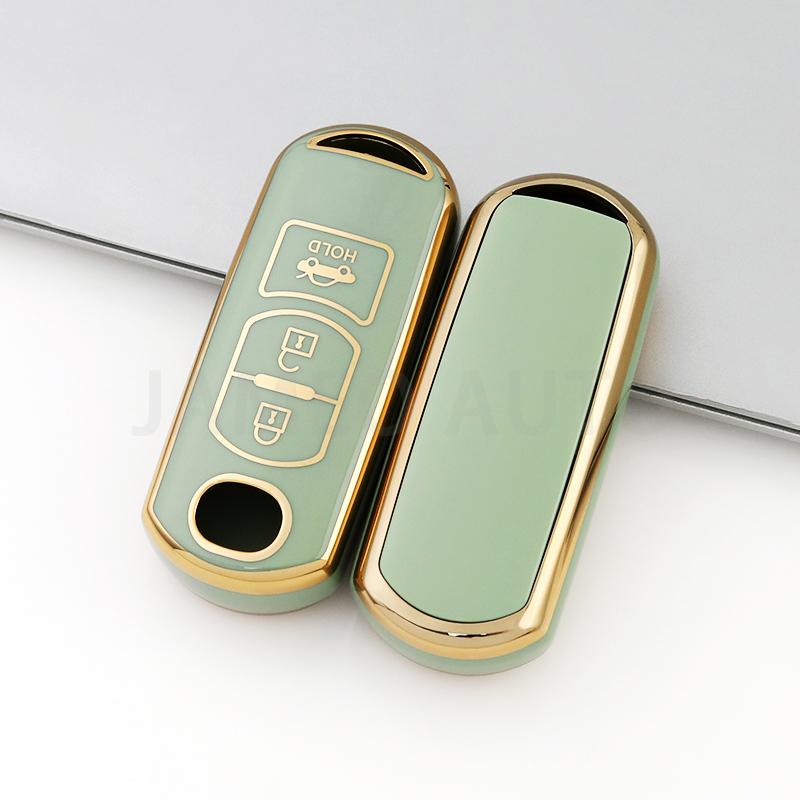 3 Buttons Tpu Car Key Case For Mazda 2 3 6 Atenza Axela Demio Cx-5 Cx5 Cx-3 Cx7 Cx-9 Protective Keyring