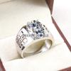 Moissanite Oval Cut Gemstone With 925 Sterling Silver Ring For Men's #B318 JL375681975185
