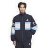 Adidas Legend Ink Jersey Top with Oversized Woven Size Men's (JM2065) Wording, Fit, Full-Zip Jacket, JSY33, J/XL