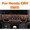 For Honda CRV CR-V 5th 2017 2018 2019 2020 2021 2022 ABS Car Air Conditioning Control Knob Panel Trim Cover Interior Accessories