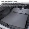 For Tesla New Model Y Juniper 2025 Leather Trunk Mats Rear Seat Back Protector Pad Backrest All Weather Liner Pet Anti-kick Pad