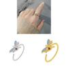 Dragonfly Adjustable Ring With Cubic Zirconia For Trendy Womens Jewelry Accessories