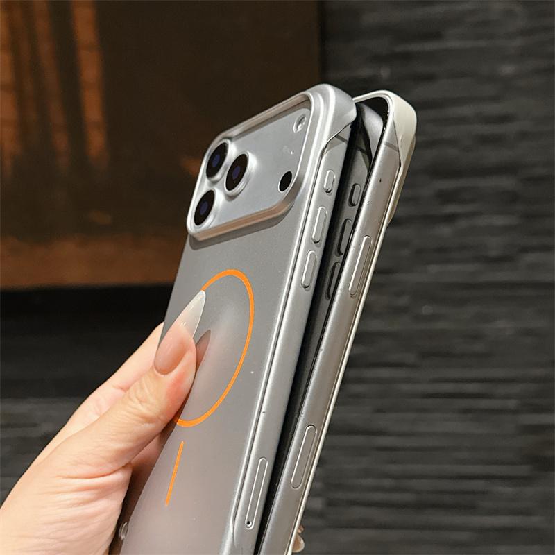 Slim Matte PC Frameless Wireless Charging Magnetic ForMagsafe Case ForiPhone Air 17 16 15 14 Plus 13 12 11 Pro Max Hard Cover