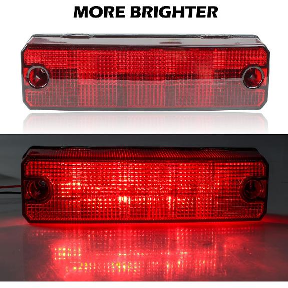 SAUTVS 1PC LED Taillight for Pioneer, Red Brake Stop Tail Light Rear Lamp for Honda Pioneer 520 700 1000 2014-2025 Accessories, (Fit Driver &