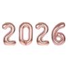 2026 Number Foil Balloons Happy  Year Eve Party Decoration Photo Booth Props Supplies Christmas Home Decor Navidad 2026