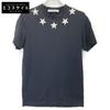 BM70303T03 Black Cotton Star T-Shirt Tops XS blackUsed