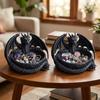 Dark Style Dragon Shaped Jewelry Tray Unique Dragon Trinket Bowl  Room Decor