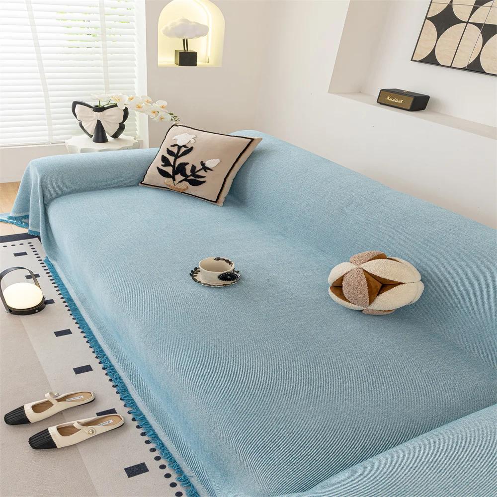 Woven Cotton Sofa Cover Blanket Sofa Towel for Living Room Furniture Dapestry Couch Coverecor T