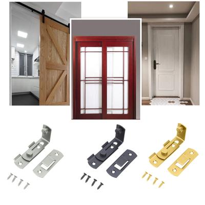 2pcs Flip Door Sliding Latches 90 Degree Door Lock Stainless Steel for Indoor Outdoor Use On Window Fence Pet Door