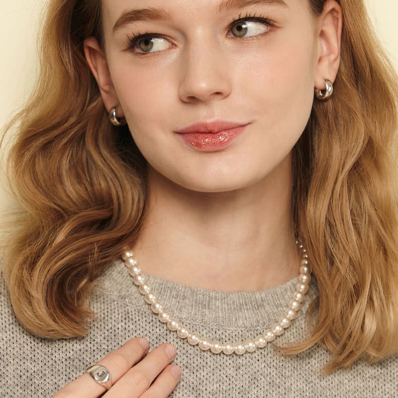 

murmur [925silver]Classic pearl necklace(8mm) 8mm