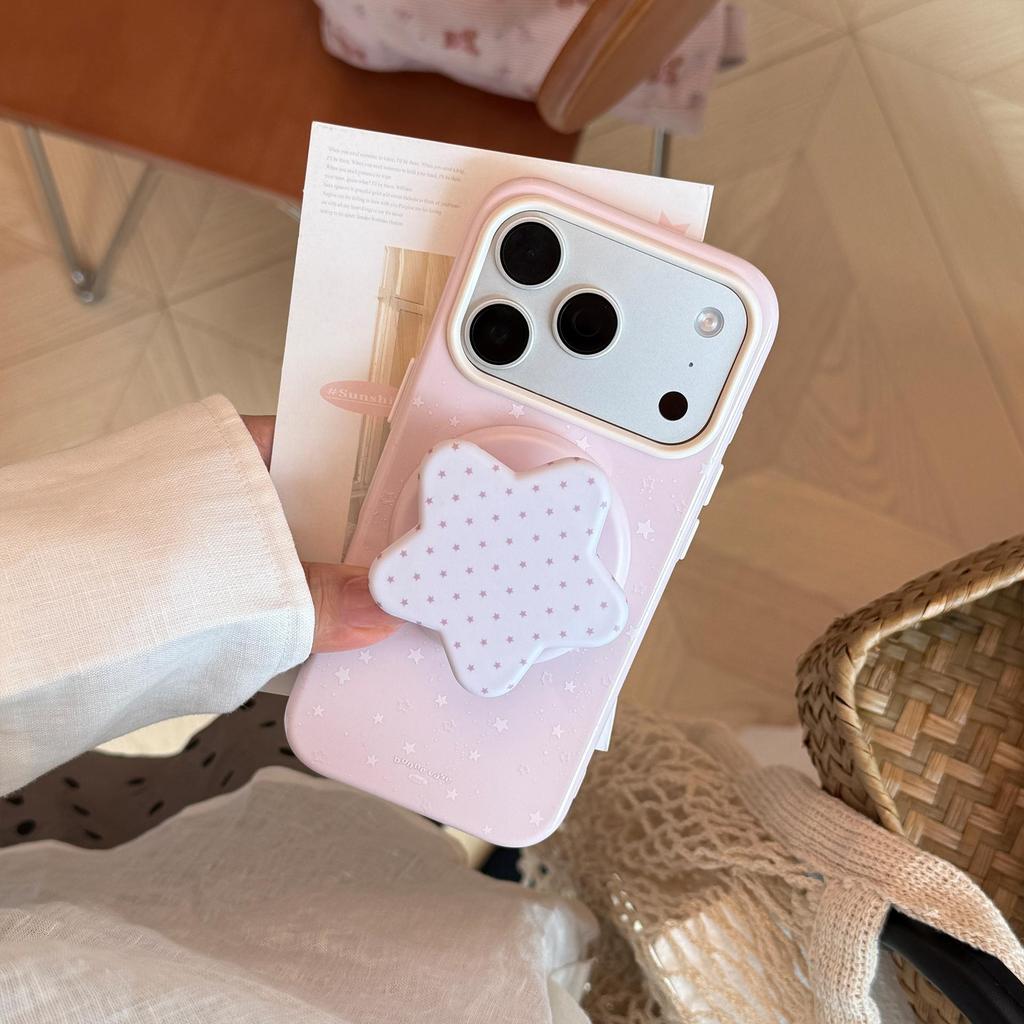 Creative Star Stand Phone Case for iPhone 16, iPhone 17, and iPhone 17 Pro Max