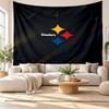 Pittsburgh Steelers Wall Tapestry, Soft Fabric Wall Hanging, Decorative Backdrop For Bedroom Home Wall Art