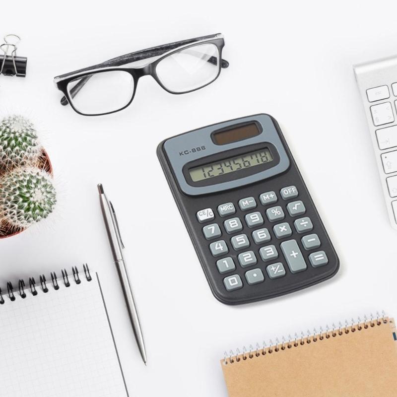Mini Calculator Pocket Sized Electronic Calculator Accountant Accounting Tool for Easy Calculations and Budgeting