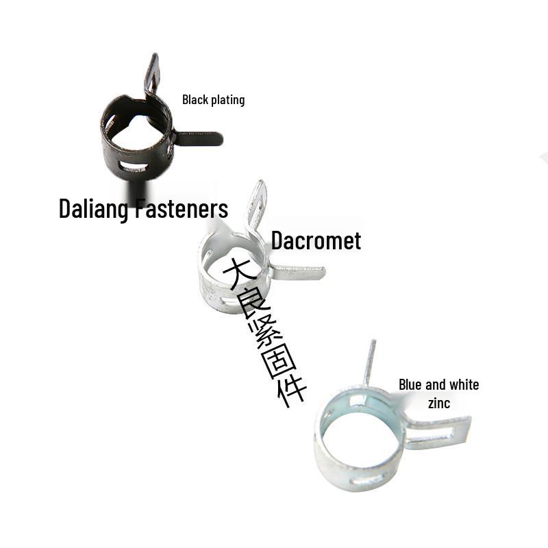 Elastic Steel Hose Clamp with Rubber Grip and Spring Clip