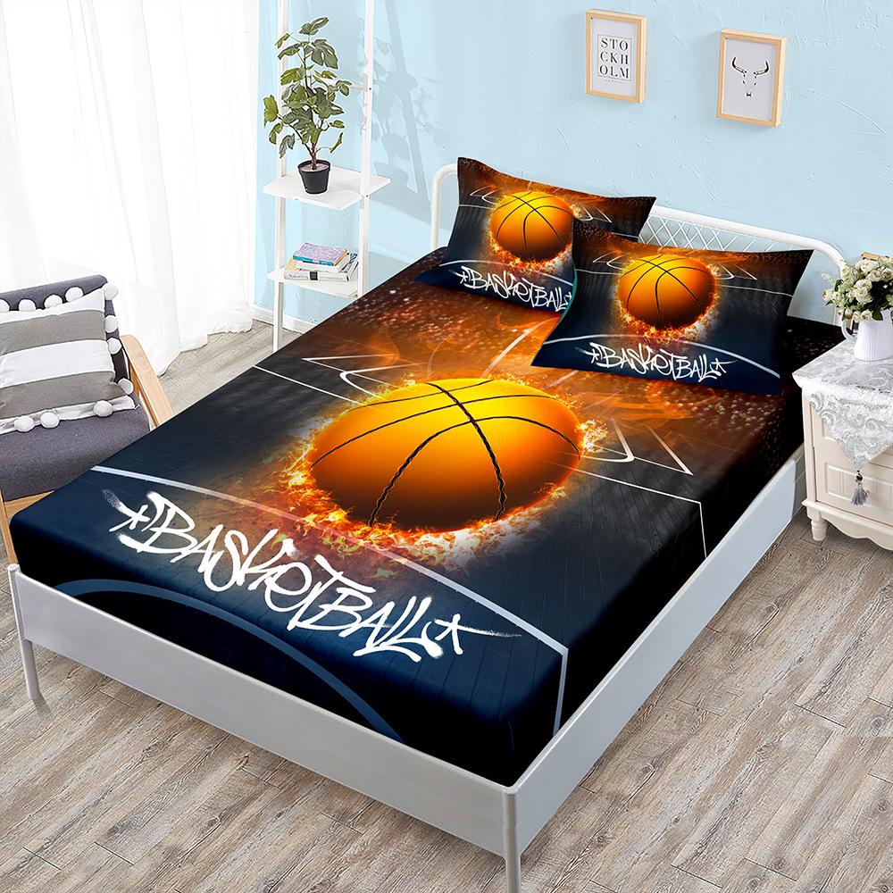 Three-Piece Mattress, Mattress Cover, Sports Basketball Football Mattress Protective Cover