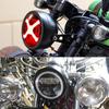 5.75 Inch LED Headlight Housing For Motorcycle Built Of Strong Iron Material With High Brightness
