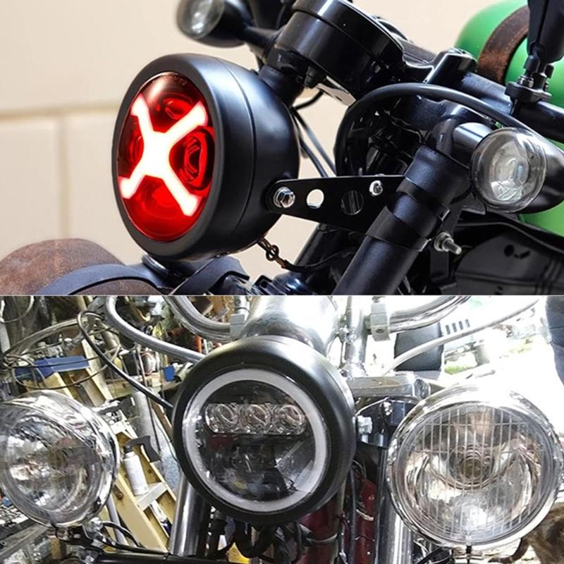 5.75 Inch LED Headlight Housing For Motorcycle Built Of Strong Iron Material With High Brightness