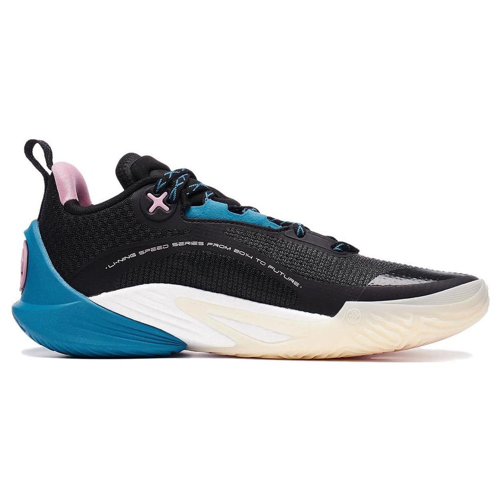 Li Ning Speed 10 Cushioning Slip Resistant Abrasion Resistant Breathable Low Top Basketball Shoes Men's Black ABAT085-3