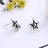 Retro Earrings Personalized Versatile Star Stud Earrings Unique Earrings Men'S And Women'S Small Five-Pointed Star Jewelry