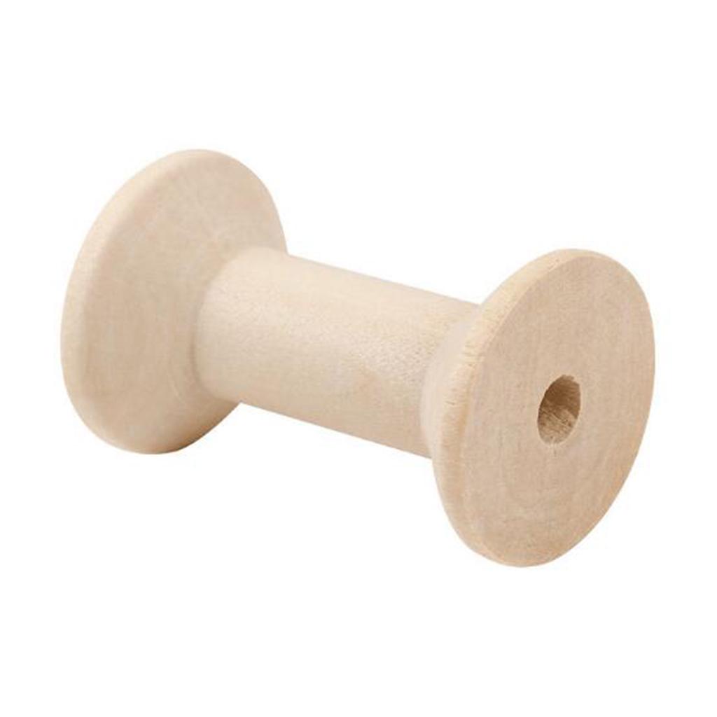 20pcs 100% Vintage Wooden Bobbins Small Thread Spools Blank Sewing ...