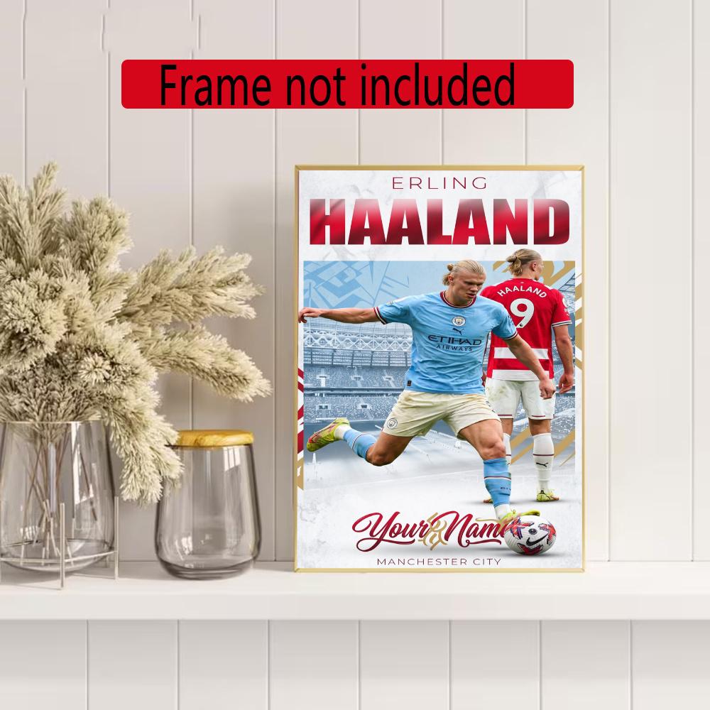 Haaland Personalized Name Diamond Paintings Mosaic Wall Round Diamond Art Painting Kits Embroidery Crystal Accessories Frameless