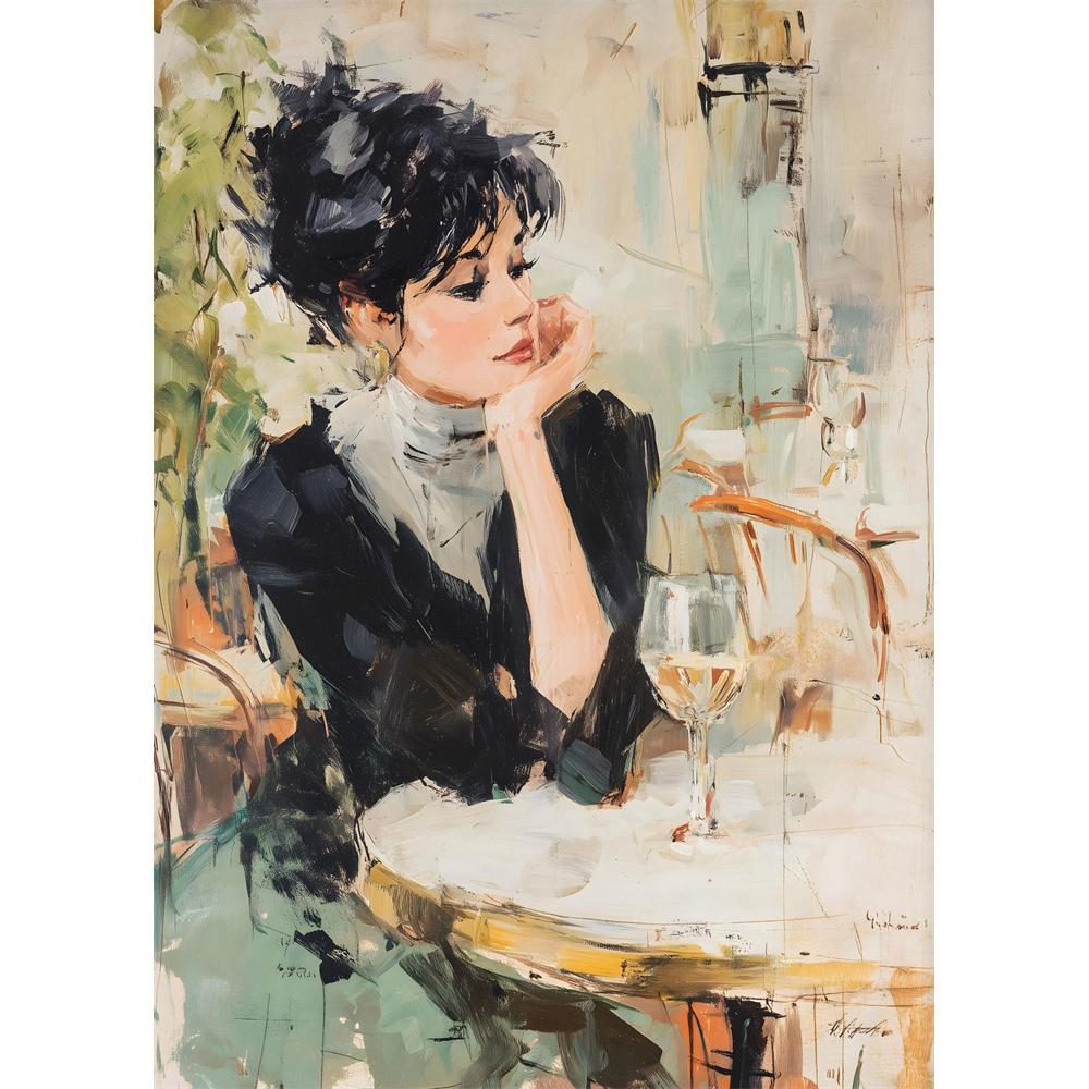 5D Diy Diamond Painting Cross Stitch Embroidery Classic French Manor NobleWoman Full Round Drill Home Decor Wall Art Gift