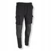 Dedra Cotton Work Trousers, Reinforcements, Black, Size Ld, Pocket, 1 Pc